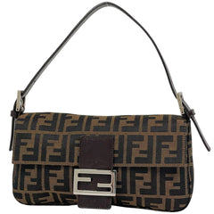 フェンディ ズッカ柄 マンマバゲット ショルダーバッグ キャンバス 26424 レディース ブランドバッグ・小物 【中古】brbag