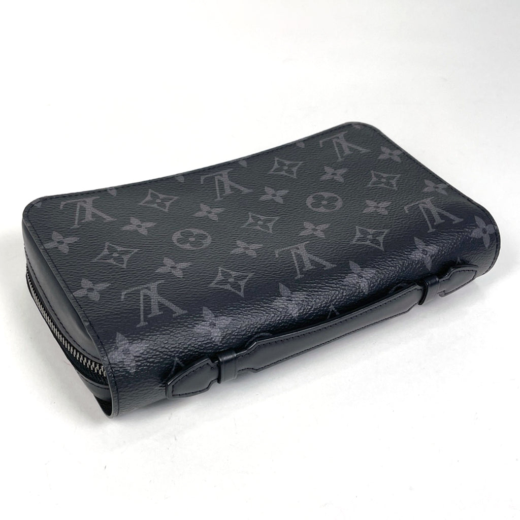 ルイヴィトン 黒 長財布 ブランド LOUIS VUITTON モノグラム シャドウ