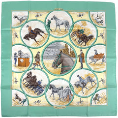 エルメス カレ90 Auteuil en Mai スカーフ シルク レディース ブランドバッグ・小物 【中古】brbag