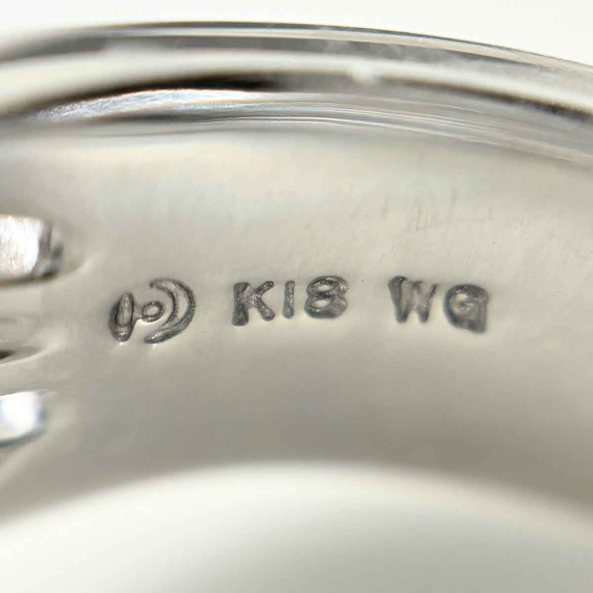 r*9様 刻印入り リング ♯13 WG タサキ ブルートパーズ リング リング 13号 K18 WG ブルートパーズ