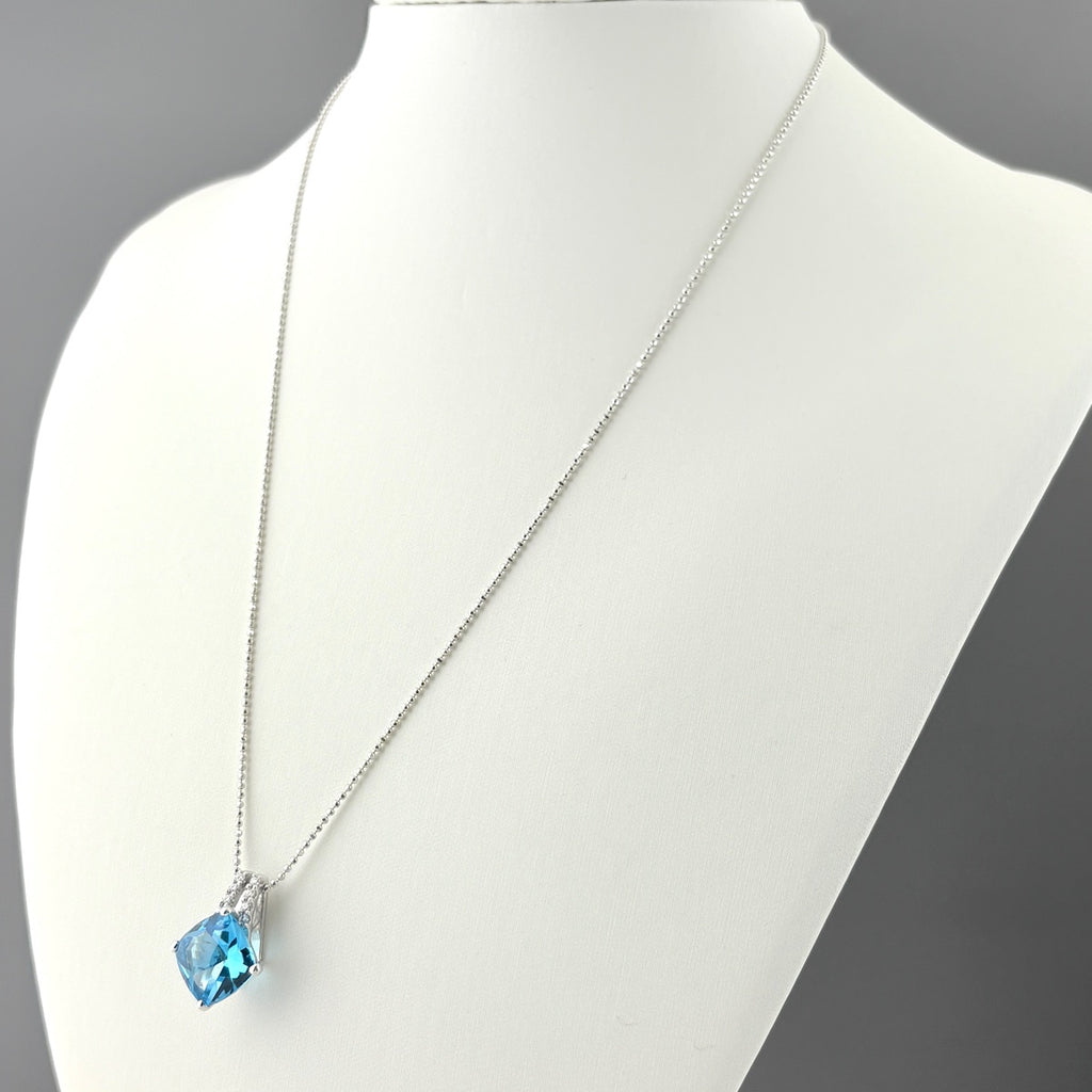 タサキ ブルートパーズ ネックレス ネックレス K18 WG ブルートパーズ