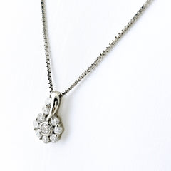 メレダイヤ デザインネックレス ネックレス Pt1000 ダイヤモンド レディース ノンブランドジュエリー 【中古】nbjwl