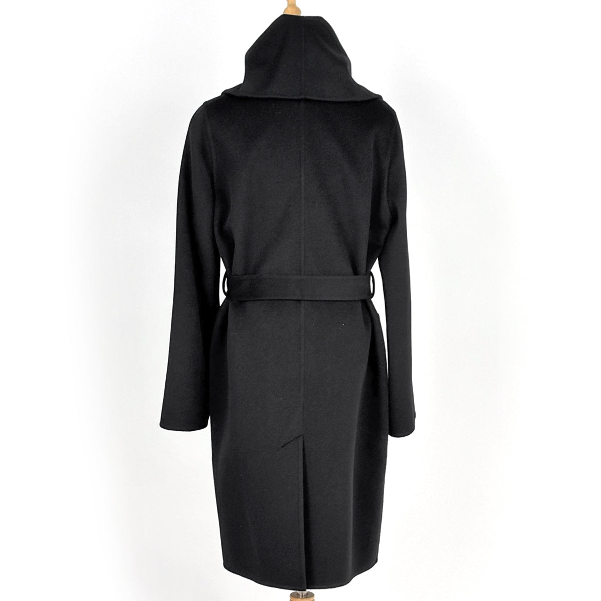 中古】エルメス カシミヤ ピーコート 34 レディース ブラウン co108