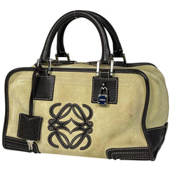 ロエベ アマソナ28 ハンドバッグ スエード レディース ブランドバッグ・小物 【中古】brbag