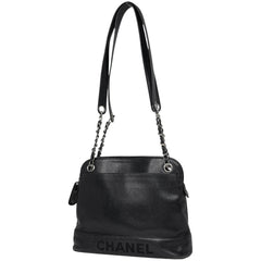 シャネル ロゴ チェーン ショルダーバッグ キャビアスキン レディース ブランドバッグ・小物 【中古】brbag