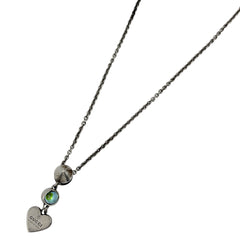 グッチ ハートモチーフ ネックレス シルバー925 レディース ブランドアクセサリー 【中古】bracc