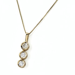 メレダイヤ デザインネックレス ネックレス K18 ダイヤモンド レディース ノンブランドジュエリー 【中古】nbjwl