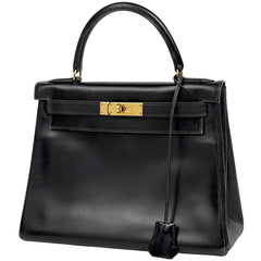 エルメス ケリー28 ハンドバッグ ボックスカーフ 〇V レディース ブランドバッグ・小物 【中古】brbag
