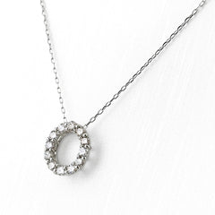 メレダイヤ デザインネックレス ネックレス Pt900 Pt850 ダイヤモンド レディース ノンブランドジュエリー 【中古】nbjwl