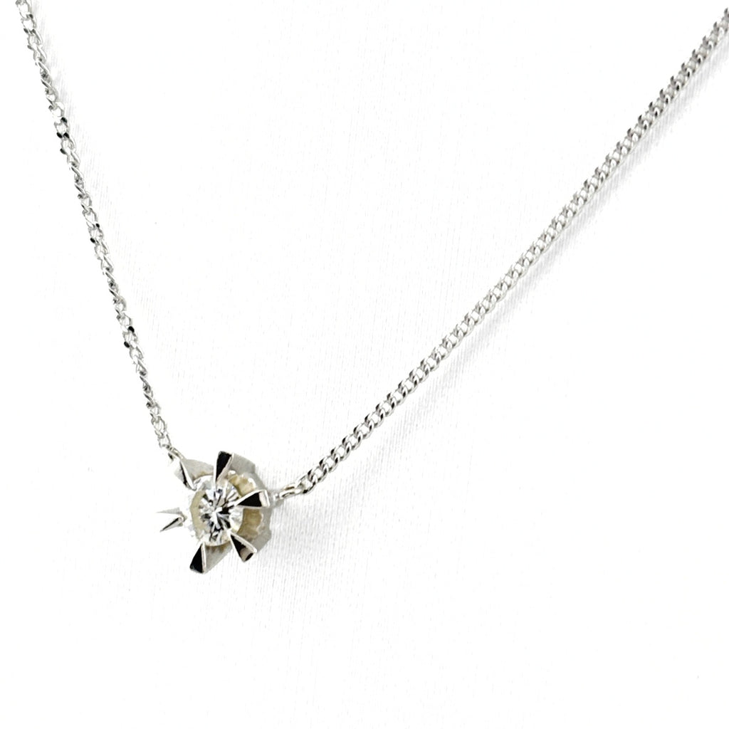 pt850レディースネックレス&ダイヤモンドトップ中古 ダイヤモンド デザインネックレス ネックレス Pt850 ダイヤモンド