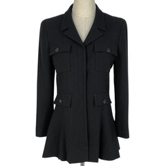 シャネル ココマークボタン テーラードジャケット アウター ウール レーヨン レディース ブランドアパレル 【中古】brapp