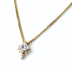 ダイヤモンド ペンダントトップ ネックレス K18 750 ダイヤモンド レディース ノンブランドジュエリー 【中古】nbjwl