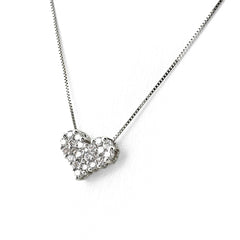 ハートモチーフ デザインネックレス ネックレス K18 K14 ＷＧ レディース ノンブランドジュエリー 【中古】nbjwl