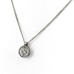 ダイヤモンド デザインネックレス ネックレス Pt900 Pt850 ダイヤモンド レディース ノンブランドジュエリー 【中古】nbjwl