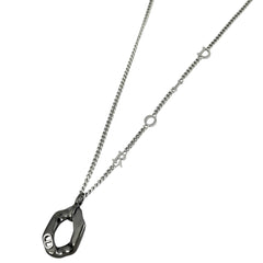 クリスチャンディオール ロゴ ネックレス シルバー レディース ブランドアクセサリー 【中古】bracc