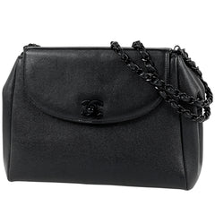 シャネル ココマーク チェーン ショルダーバッグ キャビアスキン レディース ブランドバッグ・小物 【中古】brbag