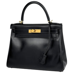 エルメス ケリー28 ハンドバッグ ボックスカーフ □F レディース ブランドバッグ・小物 【中古】brbag