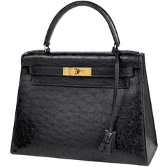エルメス ケリー28 ハンドバッグ オーストリッチ 〇O レディース ブランドバッグ・小物 【中古】brbag