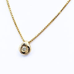 ダイヤモンド デザインネックレス ネックレス K18 ダイヤモンド レディース ノンブランドジュエリー 【中古】nbjwl