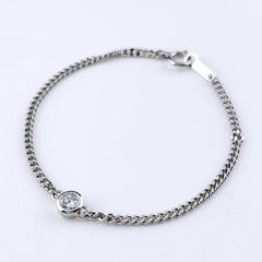 ダイヤモンド ブレスレット ブレスレット Pt900 Pt850 ダイヤモンド レディース ノンブランドジュエリー 【中古】nbjwl