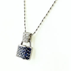ジュネ サファイア ネックレス ネックレス K18 750 WG レディース ブランドジュエリー 【中古】brjwl