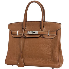 エルメス バーキン30 ハンドバッグ フィヨルド □K レディース ブランドバッグ・小物 【中古】brbag