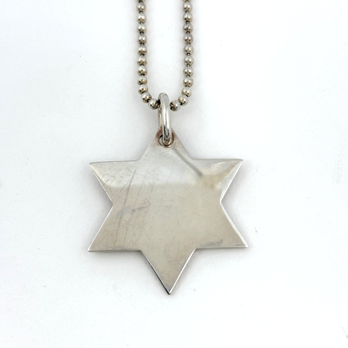 ■ 46861★グッチ スターオブダビデ ネックレス シルバー925 グッチ スターオブダビデ プレート ネックレス シルバー925 レディース