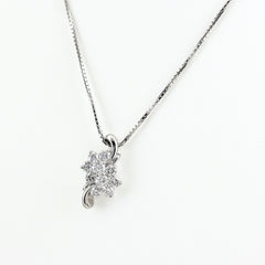 メレダイヤ デザインネックレス ネックレス Pt900 Pt850 ダイヤモンド レディース ノンブランドジュエリー 【中古】nbjwl