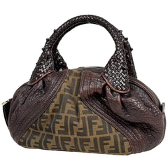 フェンディ ズッカ柄 ミニスパイバッグ ハンドバッグ キャンバス 8BL078 レディース ブランドバッグ・小物 【中古】brbag