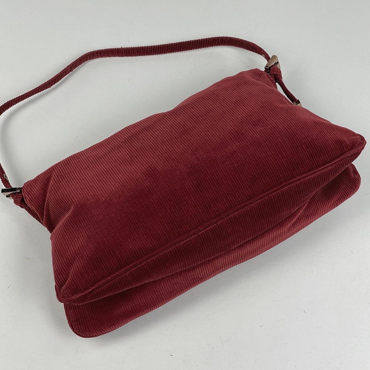 フェンディ ズッカロゴ ショルダーバッグ コーデュロイ 8BR002
