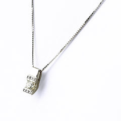 ダイヤモンド デザインネックレス ネックレス Pt900 Pt850 ダイヤモンド レディース ノンブランドジュエリー 【中古】nbjwl