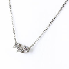 メレダイヤ デザインネックレス ネックレス Pt900 Pt850 ダイヤモンド レディース ノンブランドジュエリー 【中古】nbjwl
