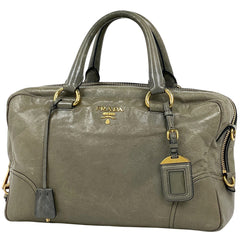 プラダ ロゴ ハンドバッグ レザー レディース ブランドバッグ・小物 【中古】brbag