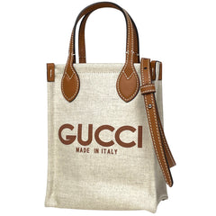 グッチ ロゴ ハンドバッグ キャンバス 799300 レディース ブランドバッグ・小物 【中古】brbag
