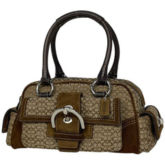 コーチ ミニシグネチャー ハンドバッグ キャンバス 3647 レディース ブランドバッグ・小物 【中古】brbag