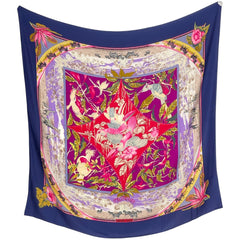 エルメス カレ140 TROPIQUES スカーフ カシミヤ シルク レディース ブランドバッグ・小物 【中古】brbag