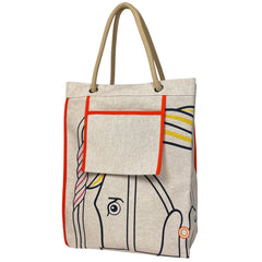 エルメス ビーチバッグ カドリージュ トートバッグ トワルアッシュ レディース ブランドバッグ・小物 【中古】brbag