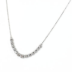 メレダイヤ デザインネックレス ネックレス K18 WG ダイヤモンド レディース ノンブランドジュエリー 【中古】nbjwl