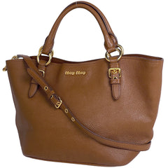 ミュウ ミュウ マドラス ハンドバッグ レザー RN0886 レディース ブランドバッグ・小物 【中古】brbag