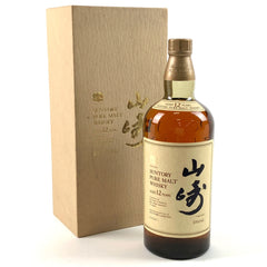 サントリー 山崎 12年 ピュアモルト 向獅子 1000ml 国産ウイスキー 酒 【古酒】liqbb【東京都内限定お届け】
