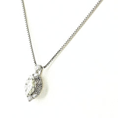 メレダイヤ ネックレス Pt900 Pt850 ダイヤモンド レディース ノンブランドジュエリー 【中古】nbjwl