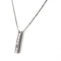 メレダイヤ ネックレス Pt900 Pt850 ダイヤモンド レディース ノンブランドジュエリー 【中古】nbjwl