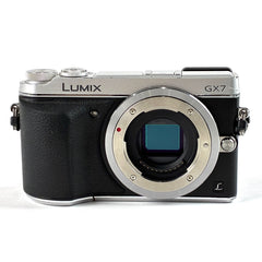 パナソニック LUMIX DMC-GX7 シルバー ボディ デジタル ミラーレス 一眼カメラ カメラ 【中古】cambb