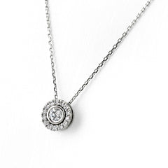 メレダイヤ デザインネックレス ネックレス Pt900 Pt850 ダイヤモンド レディース ノンブランドジュエリー 【中古】nbjwl