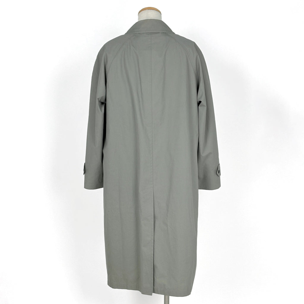 美品 定番品 バーバリー メンズロングコート グレー バーバリーズ ステンカラーコート アウター 綿 メンズ ブランド