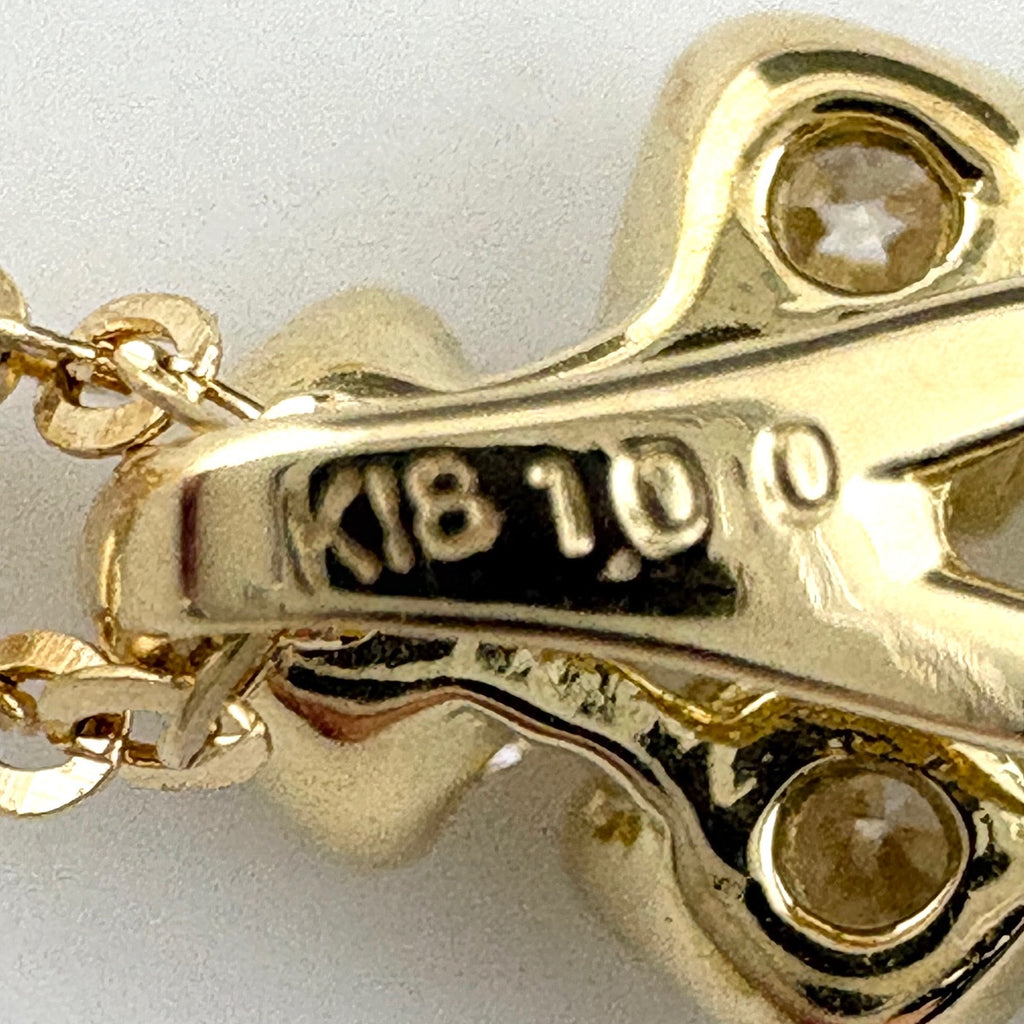ダイヤモンド ペンダント トップ k18 K18イエローゴールド