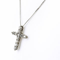 メレダイヤ デザインネックレス ネックレス Pt900 Pt850 ダイヤモンド レディース ノンブランドジュエリー 【中古】nbjwl