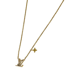ルイ・ヴィトン ネックレス LV アイコニック GP ラインストーン レディース ブランドアクセサリー 【中古】bracc