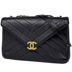 シャネル Vステッチ チェーン ショルダーバッグ レザー レディース ブランドバッグ・小物 【中古】brbag