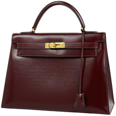 エルメス ケリー32 ハンドバッグ ボックスカーフ 〇T レディース ブランドバッグ・小物 【中古】brbag